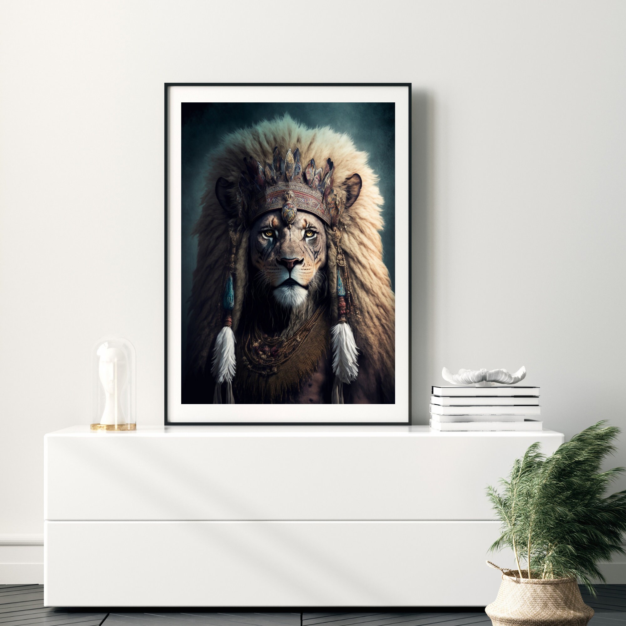 Eclectic Animal Wall Art Lion Eclectic Wall Art Lion Spirit - Etsy Eclectic Animal Wall Art Lion Eclectic Wall Art Lion Spirit - Etsy