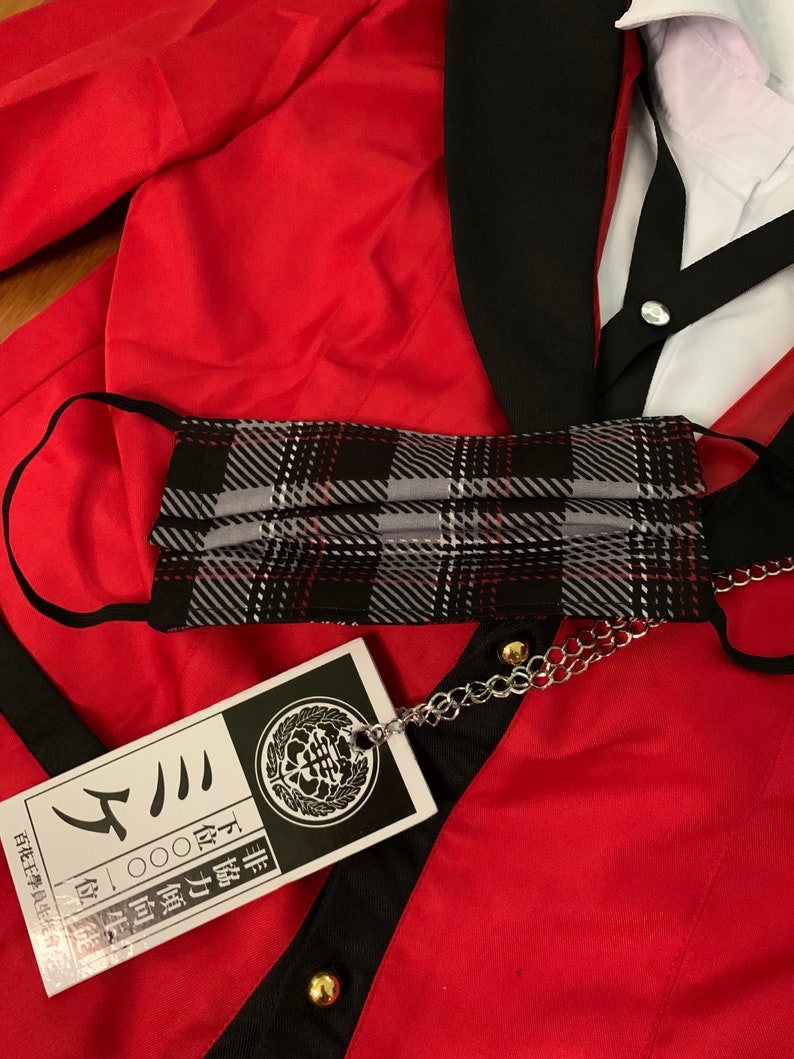 Kakegurui Reversible Face Mask Kakegurui Cosplay Costume Etsy
