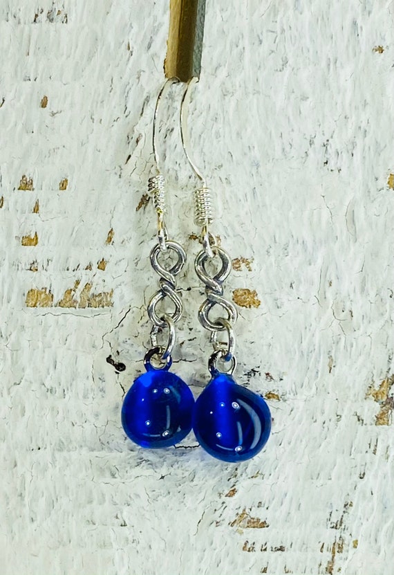 Up cycled Sky Vodka Earrings