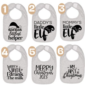 CHRISTMAS baby bibs