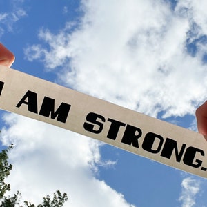 Ich bin starke Affirmation Aufkleber