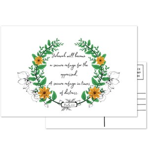 JW Tarjetas de felicitación / Postales SET, Aliento de las Escrituras, Un Refugio Seguro