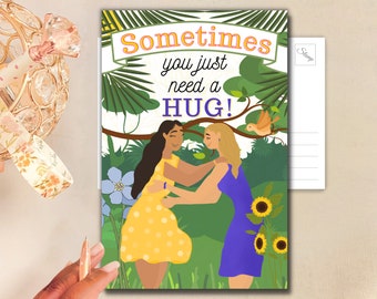Sometimes you just need a Hug! | JW Love Greeting Card/Postcards Set