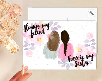 Always my Friend, Forever my Sister | JW Greeting Card/Postcards Set
