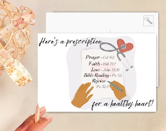 JW Postcards/ Greeting Card Set | Healthy Heart Prescription | JW Gifts
