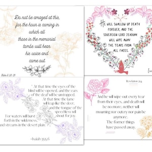 JW Wenskaarten | Ansichtkaarten Variety SET | Sympathy Cards | Biologisch afbreekbaar