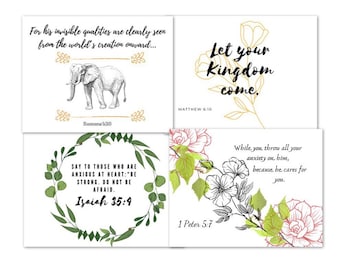JW Greeting Cards/Postcards SET | Variety Scriptures | Letter Writing Set | English & Spanish