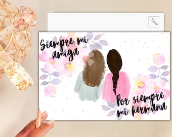 Spanish - Always my Friend, Forever my Sister | JW Greeting Card/Postcards Set
