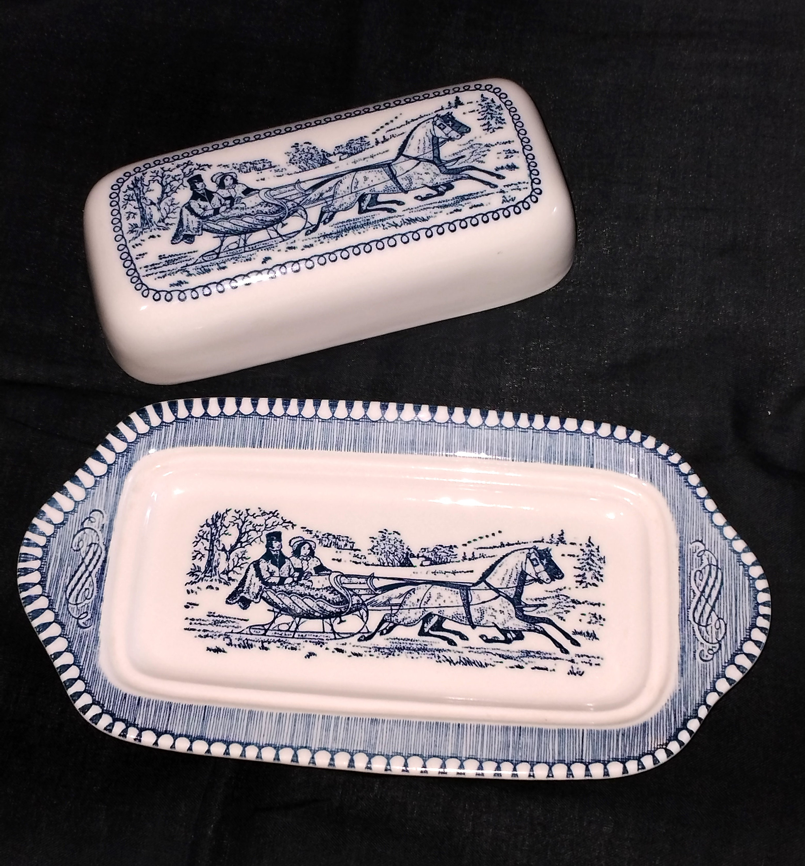 Currier and hot sale ives butter dish