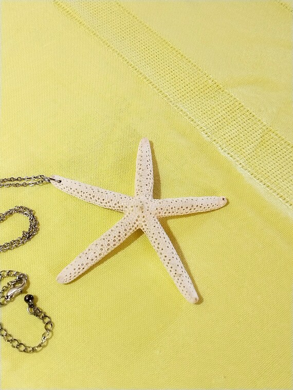 Starfish Necklace - Real Starfish - Vintage Summe… - image 2
