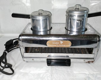 Midjit Kitchen No. 210 - PARTS or RESTORE – Vintage 1960’s Portable Camp Kitchen – Dunhill Appliance Corporation Brooklyn New York