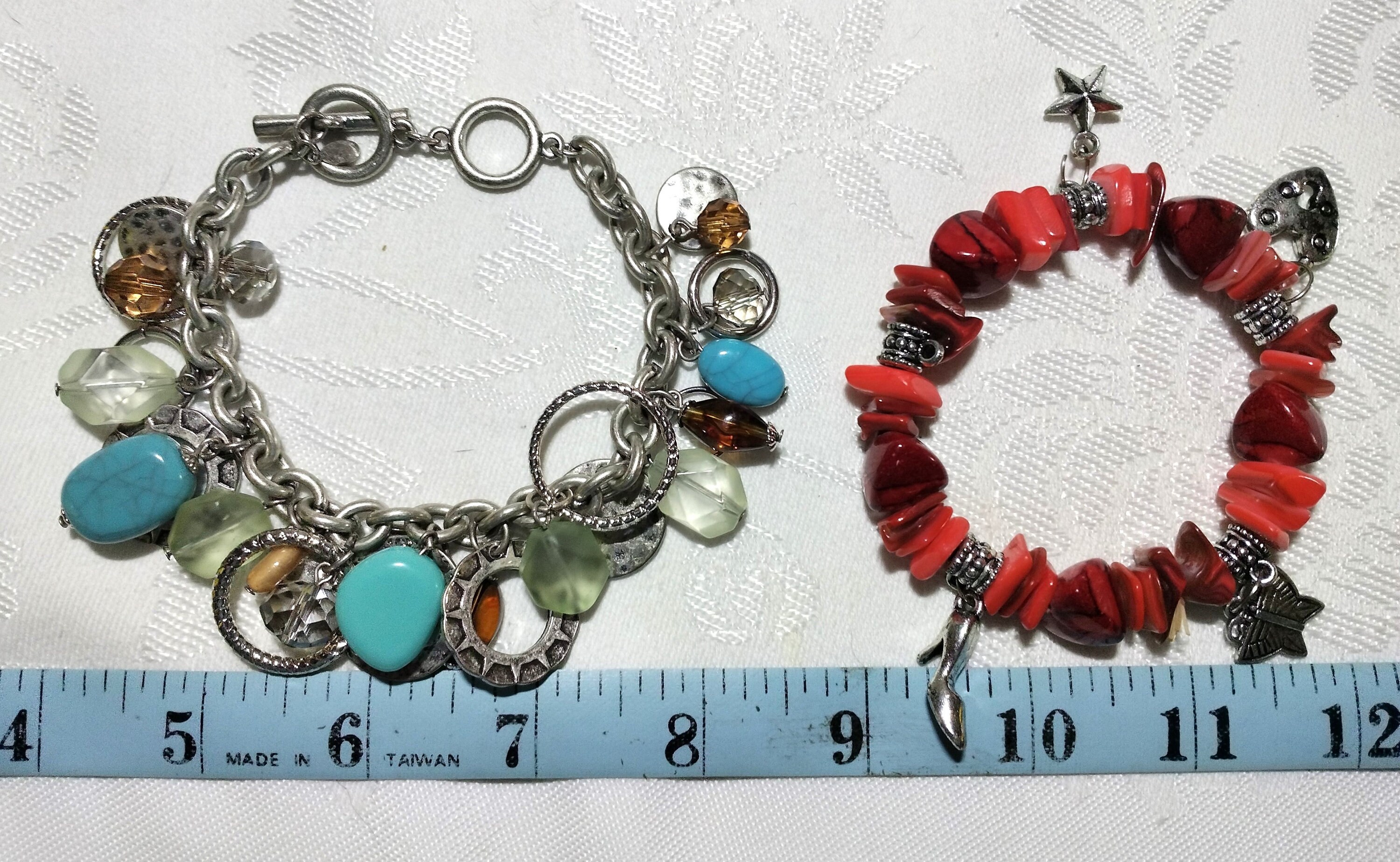 Chunky Charm Bracelets Vintage 1980's Jangle Bracelets Etsy