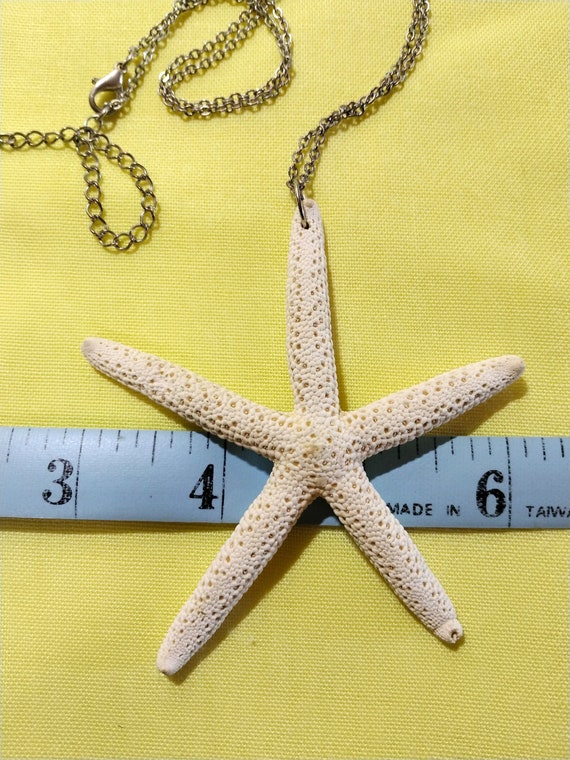 Starfish Necklace - Real Starfish - Vintage Summe… - image 4