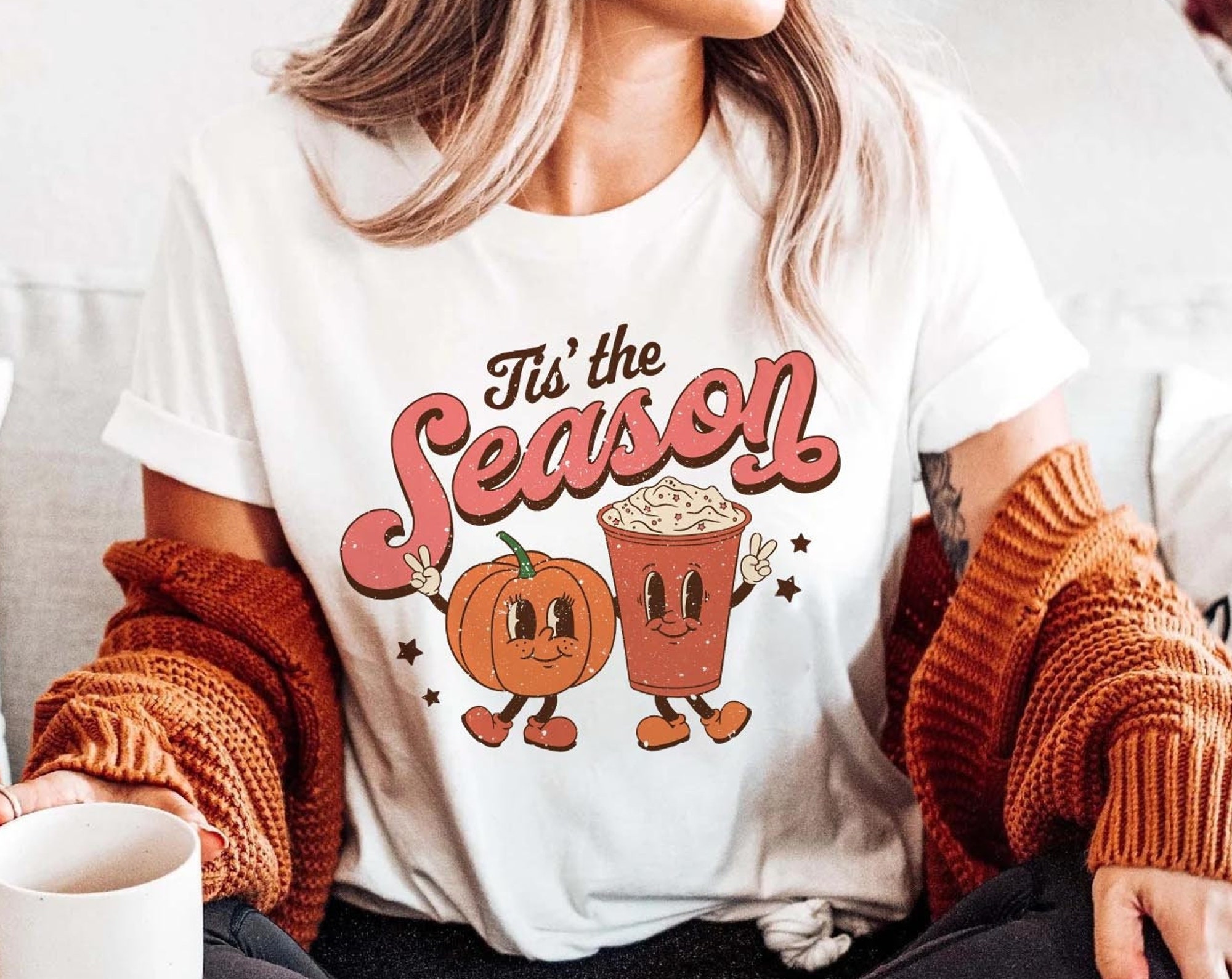 Discover Tis The Season Sweatshirt, Pumpkin Latte, Tis The Season Sweatshirt, Fall Sweatshirt, Autumn Sweashirt