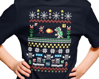 mario brothers christmas sweater