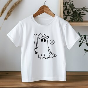 Baseball Ghost Halloween T-Shirt: Spooky Sport Tee