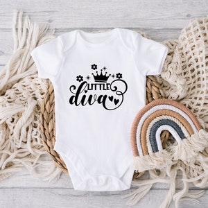 Little Diva Bodysuit, Diva Bodysuit, Little Diva Baby Onesie, Diva Onesie