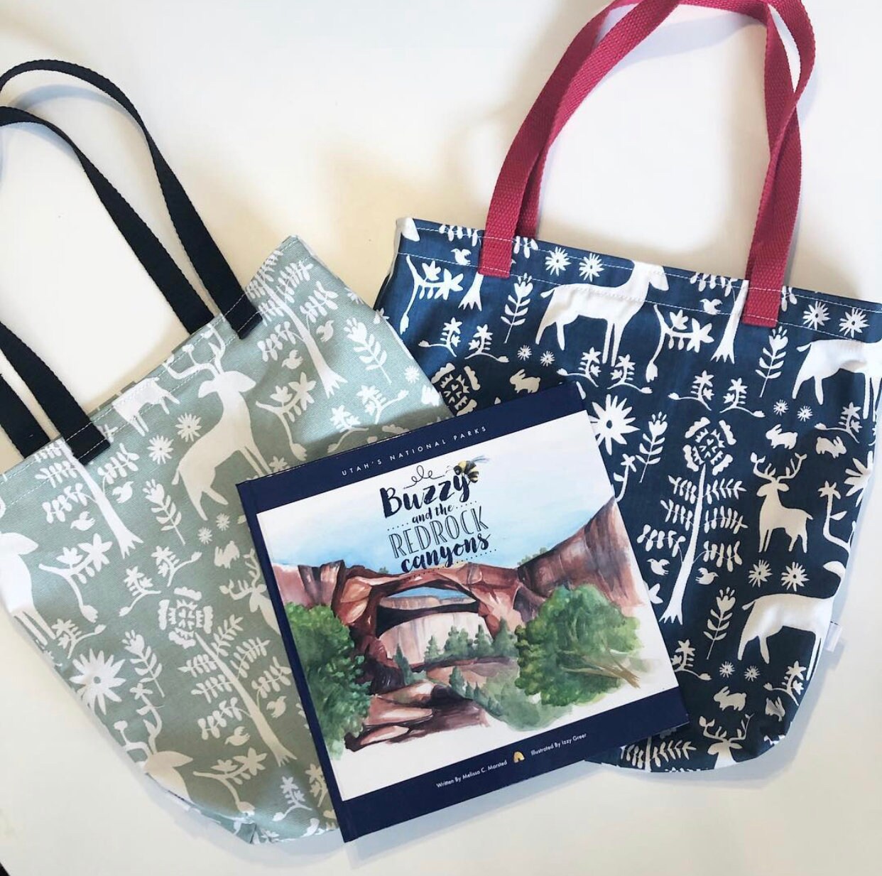 Canvas Book Bags Etsy