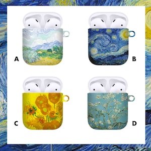 Vincent Van Gogh Claude Monet Masterpiece AirPods Case | AirPods 1&2 Case Cover | AirPods Pro Case Cover | Masterpiece