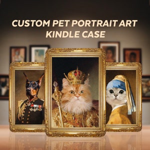 All new kindle 6" 2022 case kindle case paperwhite 2021 cover paperwhite 6.8 case kindle 10th 11th Gen Cover Royal Pet Picture Custom