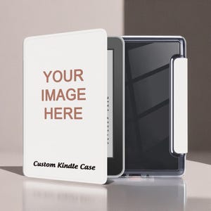 ColorSoft Kindle, paperwhite-hoes, doorzichtige achterkant, aangepaste 7"/6,8", gepersonaliseerde omslag