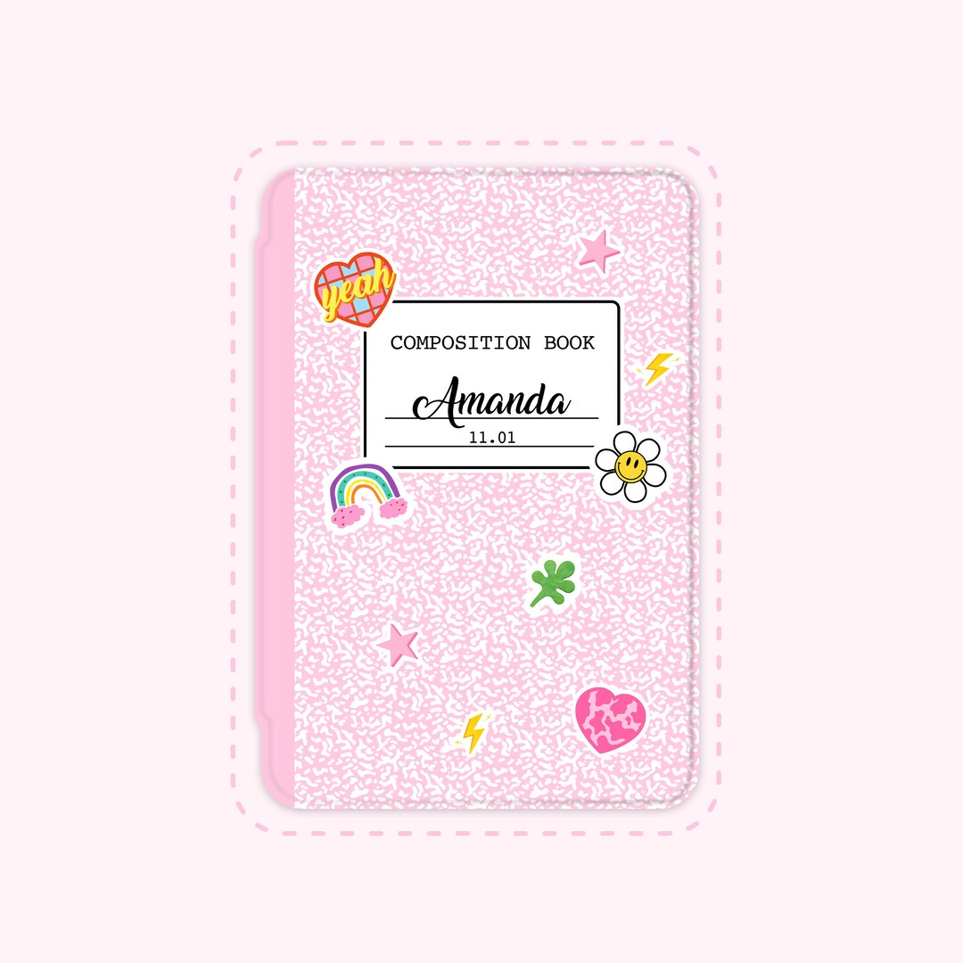 Custom Name Composition Notebook iPad 10.2 case iPad 9.7 case Etsy 日本