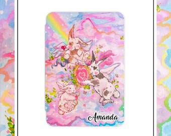 Retro Kindle Paperwhite Case, Colorsoft Cover, Free Personalized, Clear Back Cover