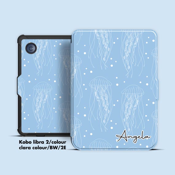 Jellyfish Kobo Case, Personalized Kobo Cover, Built-in Strap