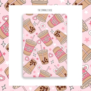 Bubble Milk Tea Cute iPad 10.2 case iPad 9.7 case iPad Air 4 iPad Pro 12.9 iPad Mini 6 iPad 8th iPad Pro 11 iPad 9th iPad Mini 5