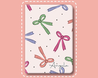 Ribbon iPad Case, Personalized Protective Cover with Optional Pencil Holder & MagSafe Option