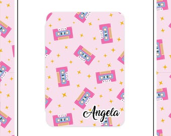 Pink Y2K Cassette Tape Kindle Case