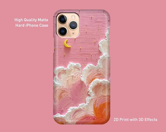 Matte Iphone Case Pink Sunset Iphone Case Iphone 14 13 Etsy