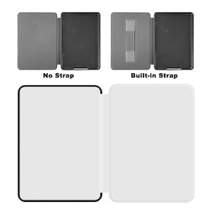 Personalized Kindle Case with Hand Strap, Magnetic ColorSoft Paperwhite Case, Clear Back Custom Cover image 7