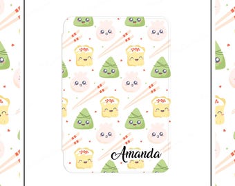 Foodie Kindle Case, ColorSoft, Clear Back, Built-in Strap