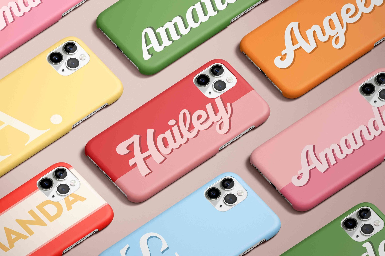 Monogram Iphone Case Personalized Large Initial Iphone 11 Case Etsy