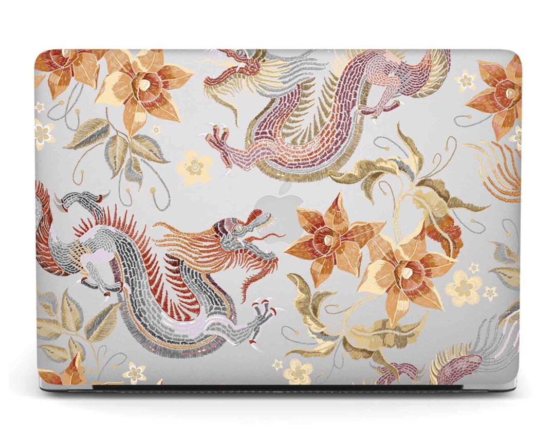 Floral Dragon MacBook Case: 3D UV Print Hard PC Cover - Etsy