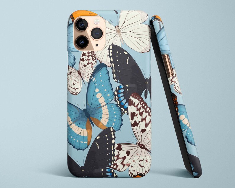 Vintage Butterflies Aesthetic iPhone Case, iPhone 13 Pro Max Case, iPhone 13 Case, iPhone 12 Pro Max Case, iPhone 12 mini Case, iPhone 11 Case, iPhone 11 Pro Max Case, Samsung Galaxy S22 Ultra Case, Z Flip Gen3 Case, Samsung S21 Plus Case