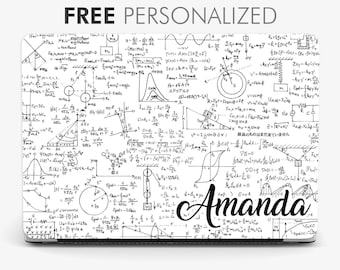 Personalized Math Theme MacBook Case: Handwritten Equations