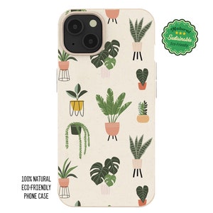 MagSafe Plant Lover Natural Texture iPhone 15 Pro Max, iPhone 15 Case, 14 Pro Max, 13, 12,  Eco-Friendly, Compostable, Biodegradable