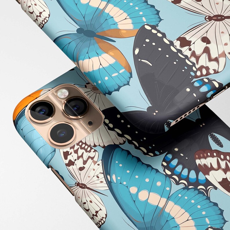 Vintage Butterflies Aesthetic iPhone Case, iPhone 13 Pro Max Case, iPhone 13 Case, iPhone 12 Pro Max Case, iPhone 12 mini Case, iPhone 11 Case, iPhone 11 Pro Max Case, Samsung Galaxy S22 Ultra Case, Z Flip Gen3 Case, Samsung S21 Plus Case