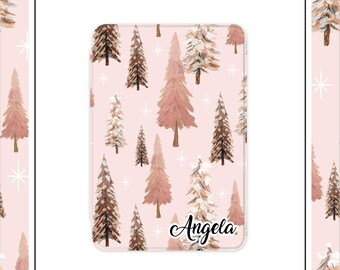 Personalisierte Kindle-Hülle „Rosa Winterwald“: Paperwhite + 10./11. Generation
