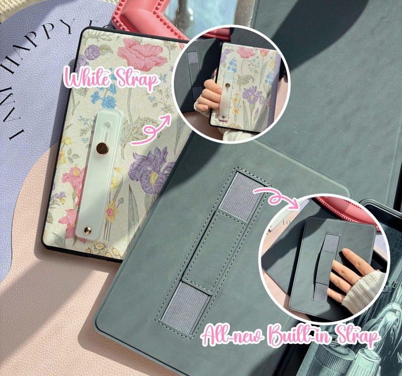 Library Card Kindle Paperwhite Cover, Magnetic Protective Case, Clear Back Cover Available image 6