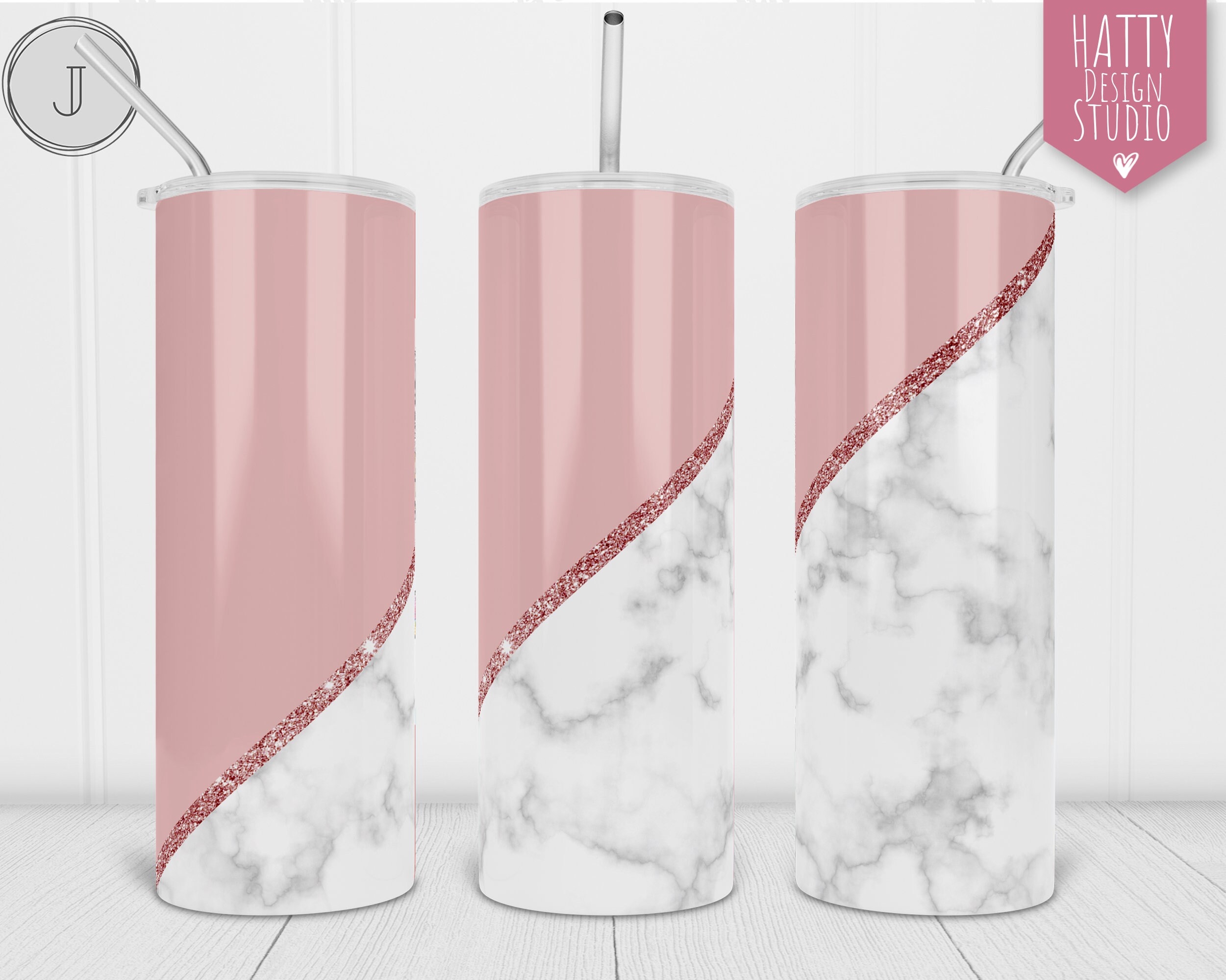 20oz Skinny Tumbler White Marble Stripes Wrap Marble Etsy UK