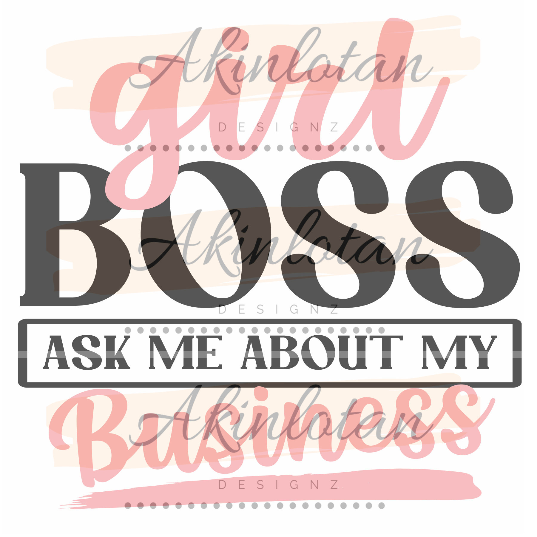 Girl Boss Ask Me About My Business SVG Cricut Silhouette Etsy