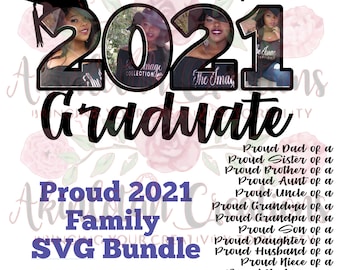 Proud Family Graduate SVG Circuit Silhouette Cutting Machines 2021 Graduate Picture Design New Family Names ADDED