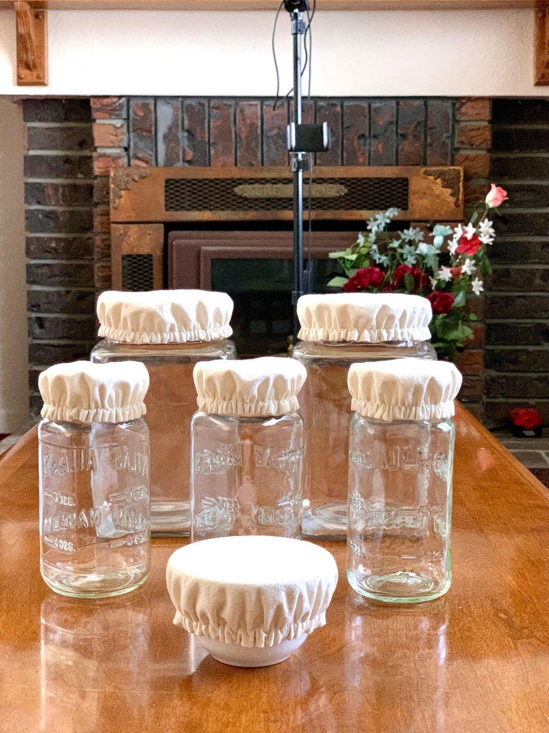 81 Pcs Reusable Mason Jar Bottle Bags,Washable Multi-Size Mason