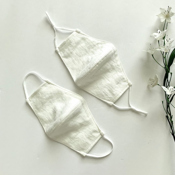 Linen Face Mask Etsy