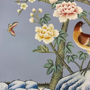 20&quot; *40&quot;, 24&quot; *48&quot;, 30&quot; x 60&quot;, chinoiserie wall artwork,  Chinoiserie wall artwork, printed artwork,  list price for 2 panels without frame