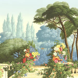 Panoramic wallpaper collection, custom panel size and pattern available