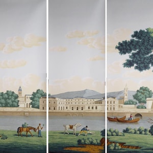 Panoramic wallpaper collection, custom panel size and pattern available
